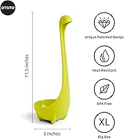 Vista 2 de OTOTO El Cazo de Sopa Original Nessie - Divertidos Gadgets de Cocina, Diseño del Lago Ness, Regalos de Cocina para Mamá - Útiles de Cocina Lindos