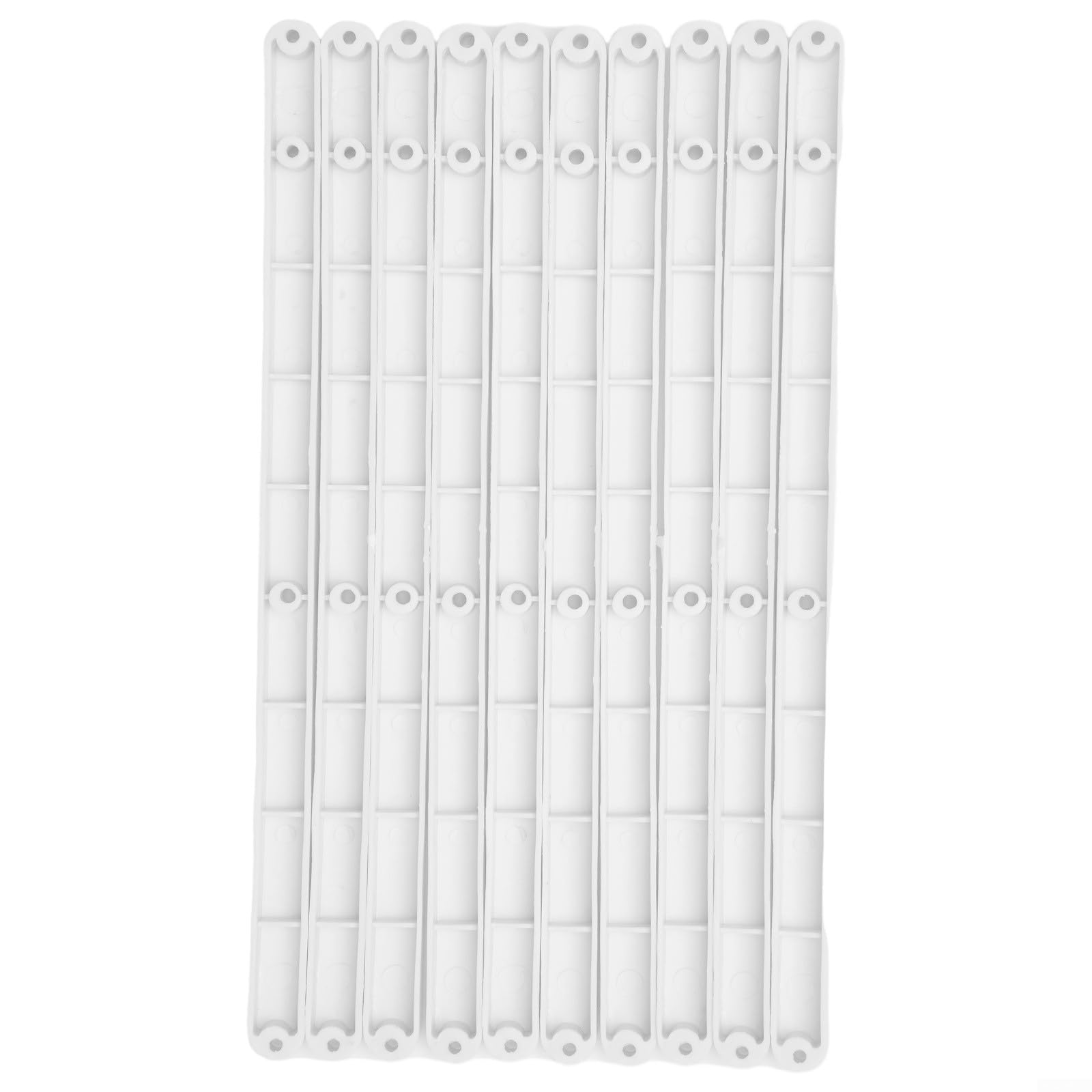 10Pcs Drawer Slides, Plastic Drawer Rail Slides Draw Runners Replacement Extension Drawer Slides Cabinet Drawer Slides(White-298mm)