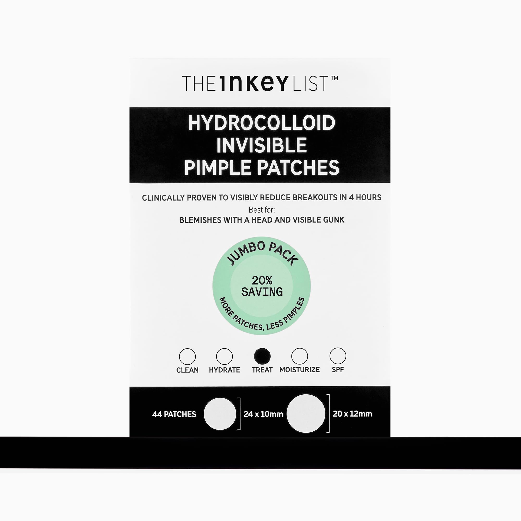 The INKEY List Hydrocolloid Invisible Pimple Patches Spot Patches Contains Salicylic Acid Day Night Anti Acne Patches Vegan