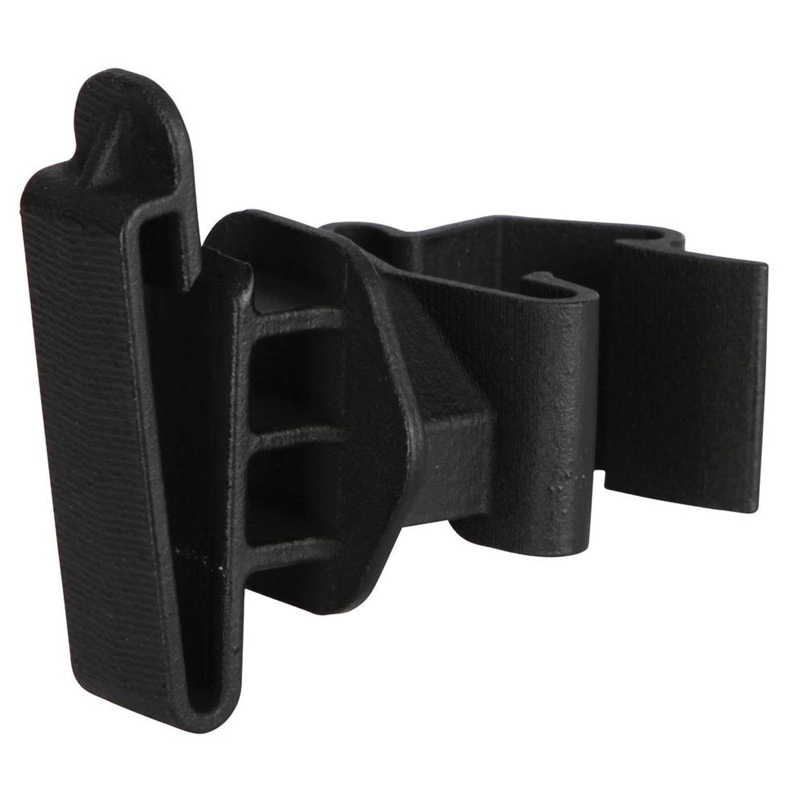Agrarzone Lot de 25 isolateurs à large bande pour poteaux en T - Noir - Isolateurs robustes - Idéal pour les poteaux de clôture de pâturage - Isolateur en T pour ruban de clôture