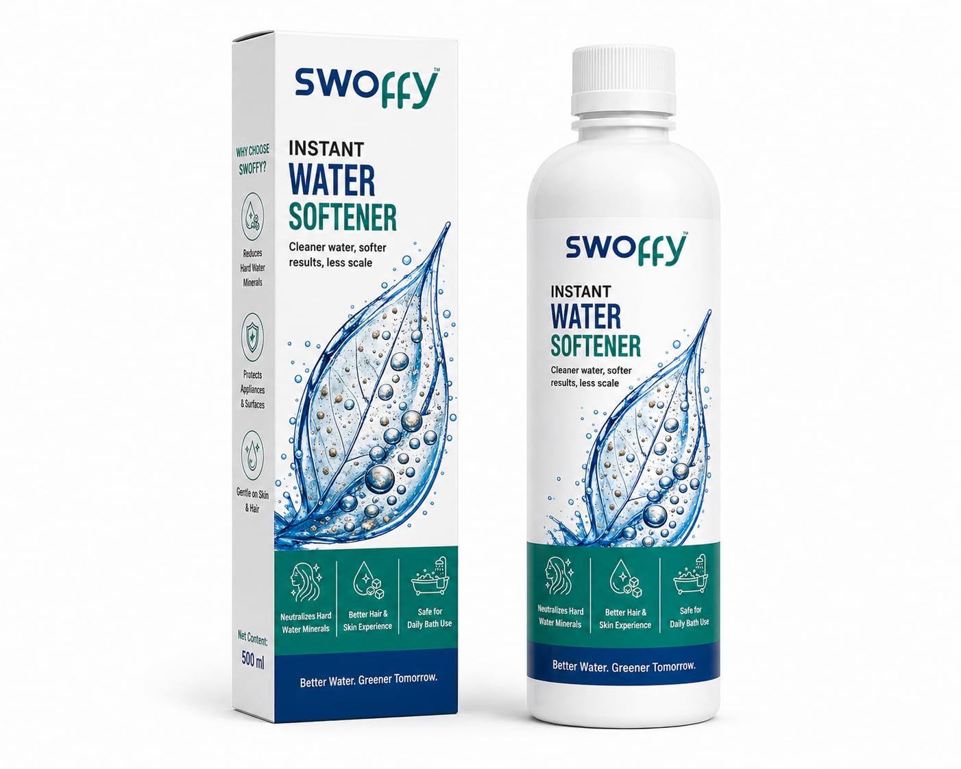 Instant Water Softener for Bathing & Hair Wash | Helps Reduce Hard Water Minerals | Softer Skin & Hair Feel | Safe & Easy to Use | 500ml-image-22