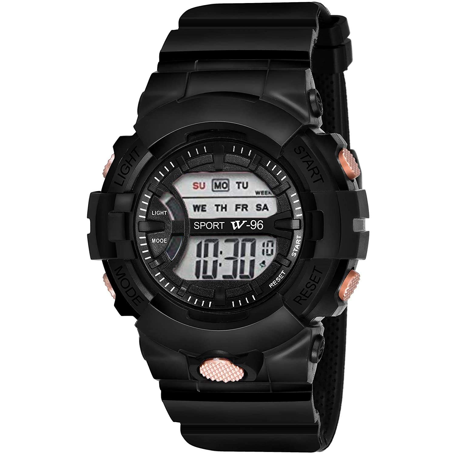 SELLORIA Birthday Gift Digital Watch Shockproof Multi-Functional Automatic 5 Light Juicy Color Dial Strap Waterproof Digital Sports Watch for Mens Kids Watch for Boys - Watch for Men (Black) (B0CBX7BP7G) Amazon Price History, Amazon Price Tracker