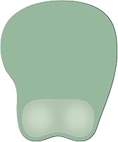 Vista 30 de Alfombrilla para mouse con soporte de muñeca, almohadilla antideslizante para mouse para oficina, computadora, laptop y Mac, cómoda y ligera