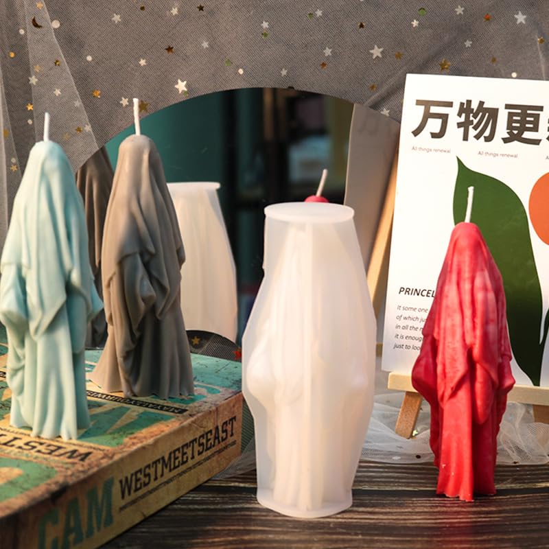 MEAKTSMI Moule En Silicone Halloween Pour La Fabrication De Bougies Savon Plâtre Ornement Gâteau Fondant Bougie Artisanat Résine époxy