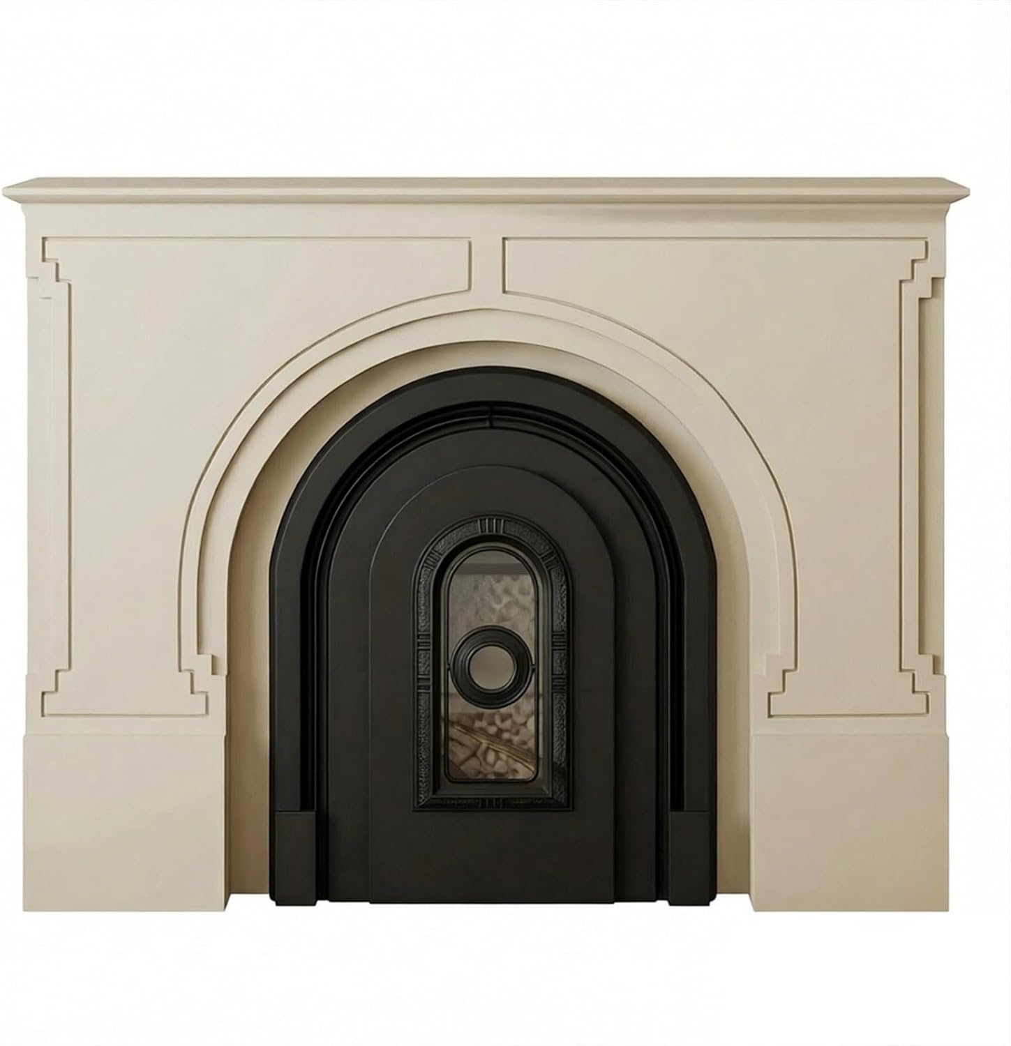 Fireplace Mantel Surround Arched Fireplace Mantel Surround Solid Wood Decorative Freestanding