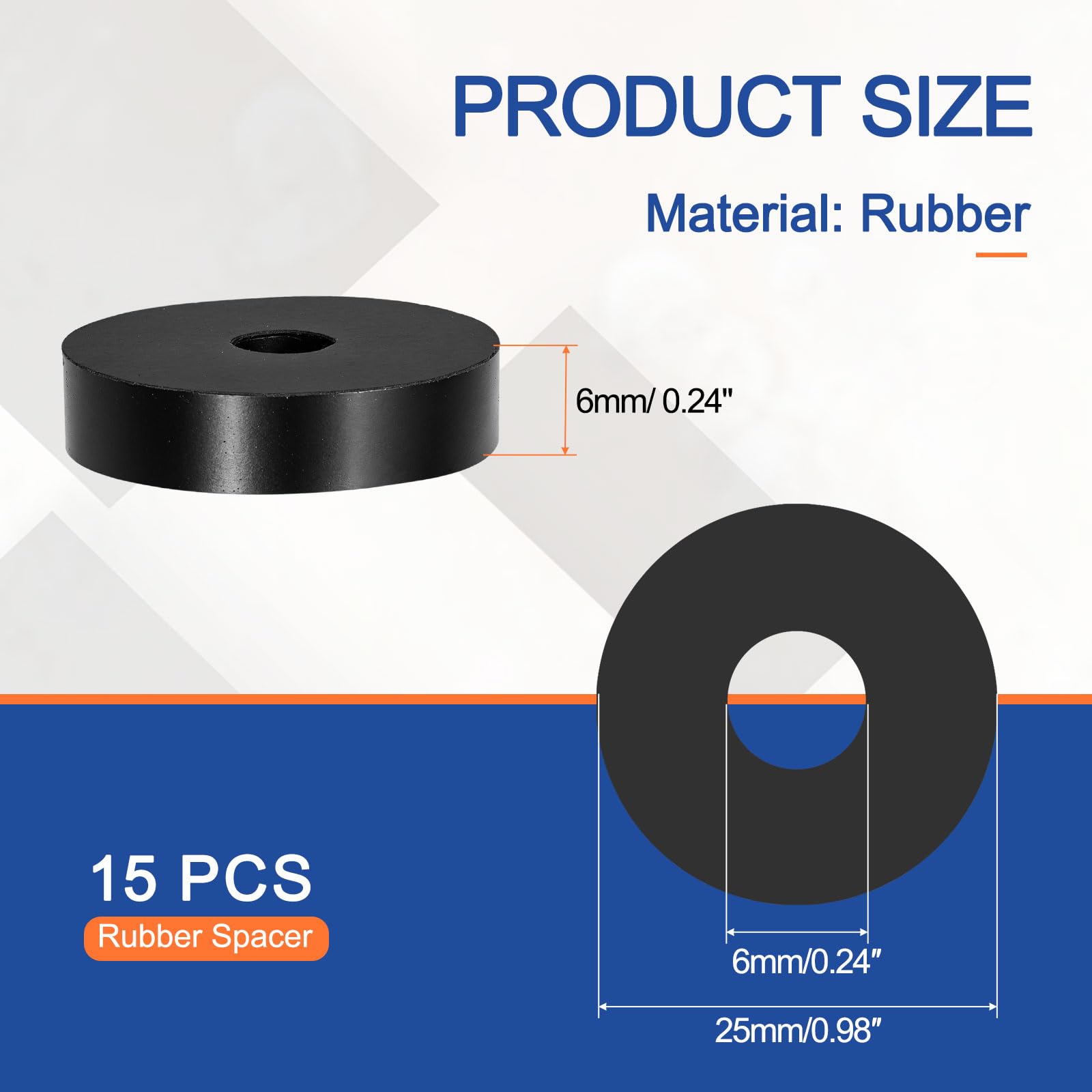 YELARXI Multi Purpose Rubber Spacer - Image 2