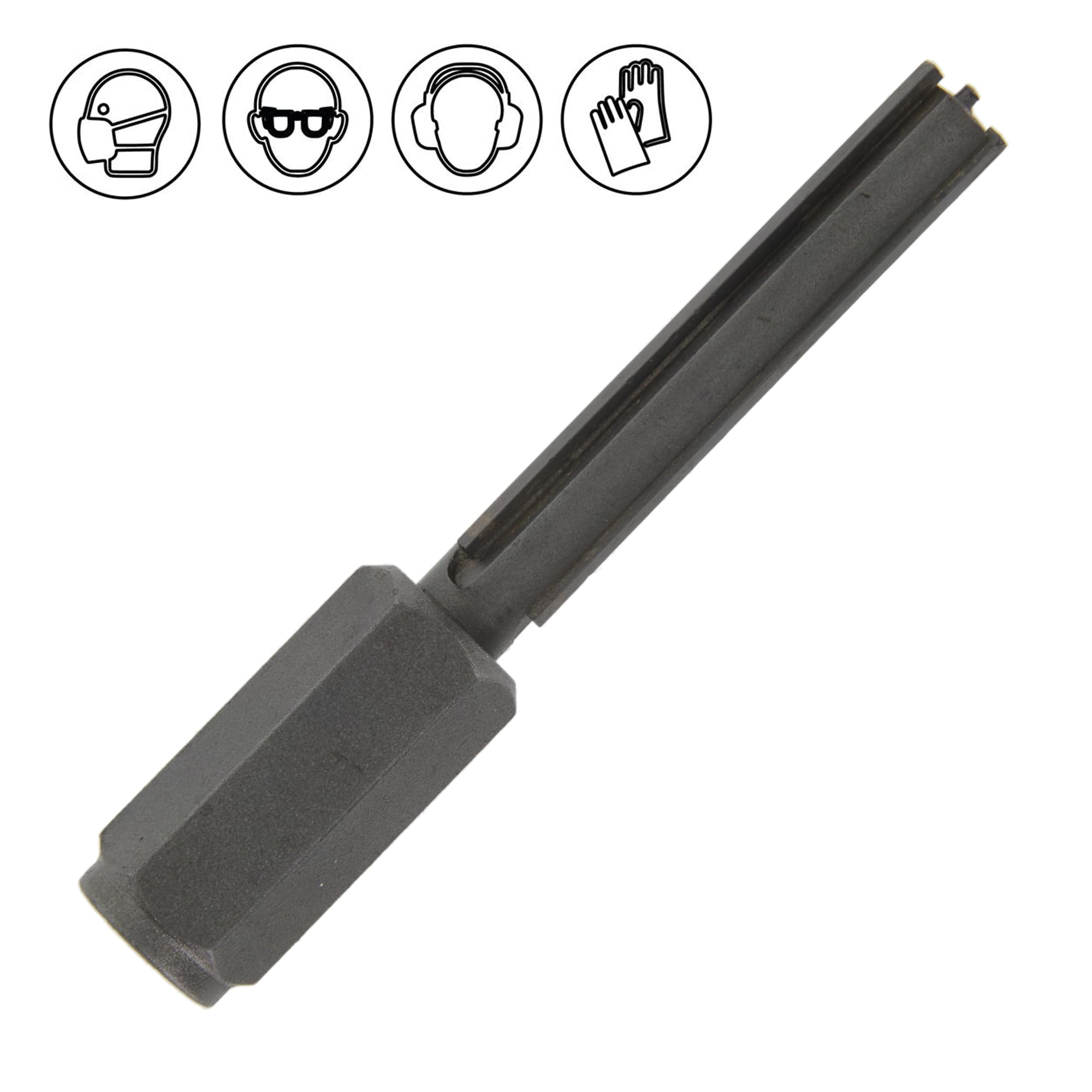PRODIAMANT Frez do fug z węglika spiekanego 12 mm, długość ostrza 60 mm, do szlifierek kątowych, frez do zaprawy z gwintem M14