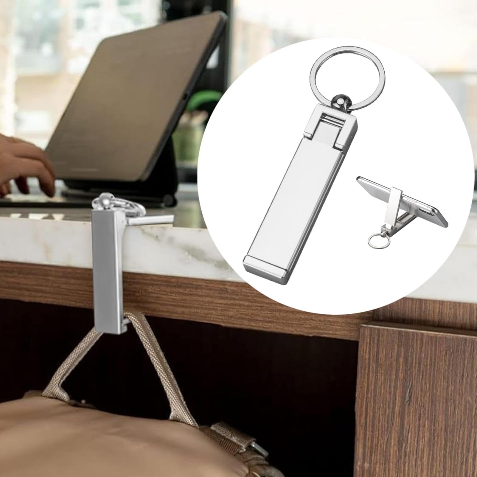 Gancio Per Borsa Da Tavolo - Appendibagaglio Pratico Per Bar Scuola E Ufficio 1152594