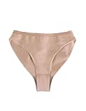 Daydance Girl's Women's Ballet Briefs Tan Cotton Seamless Dance Underwear for Gymnastics, Daily Life