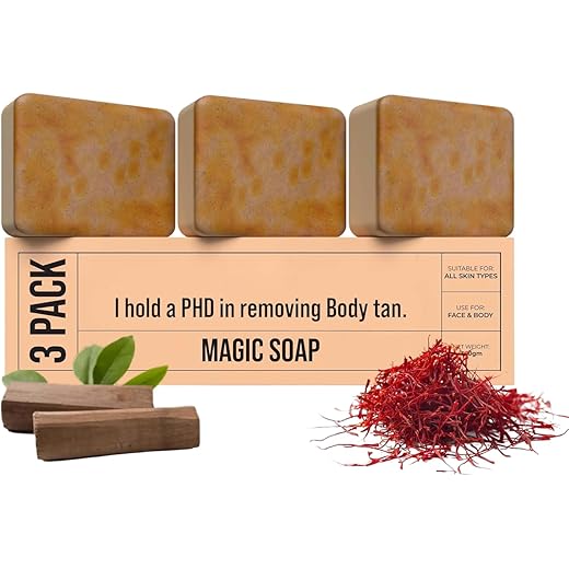 Ghar Magic Tan Soap - 100g Pack of 3