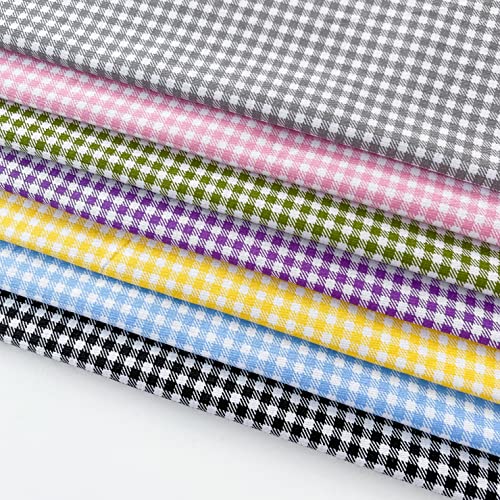 Image of Cotton Fabric DIY Making Supplies Quilting Patchwork Fabric Fat Quarter Bundles DIY for Quilting Cotton Patchwork Cushions (Lattice, 20 inch x 20 inch)