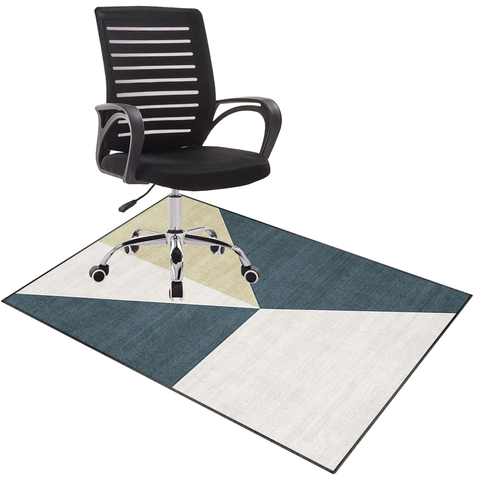 Eyzo J Office Chair Mat - Protects Hardwood & Carpeted Floors - Anti-Skidding - 120 × 140 Cm