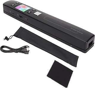 ciciglow Mini Portable Scanner Document Picture Text Photo Scanner, Offline Scan A4 Handheld WIFI Scanner Support Monochromatic and Color Scan For A4, A5, 5R, 4R, 3R and Below(Black)