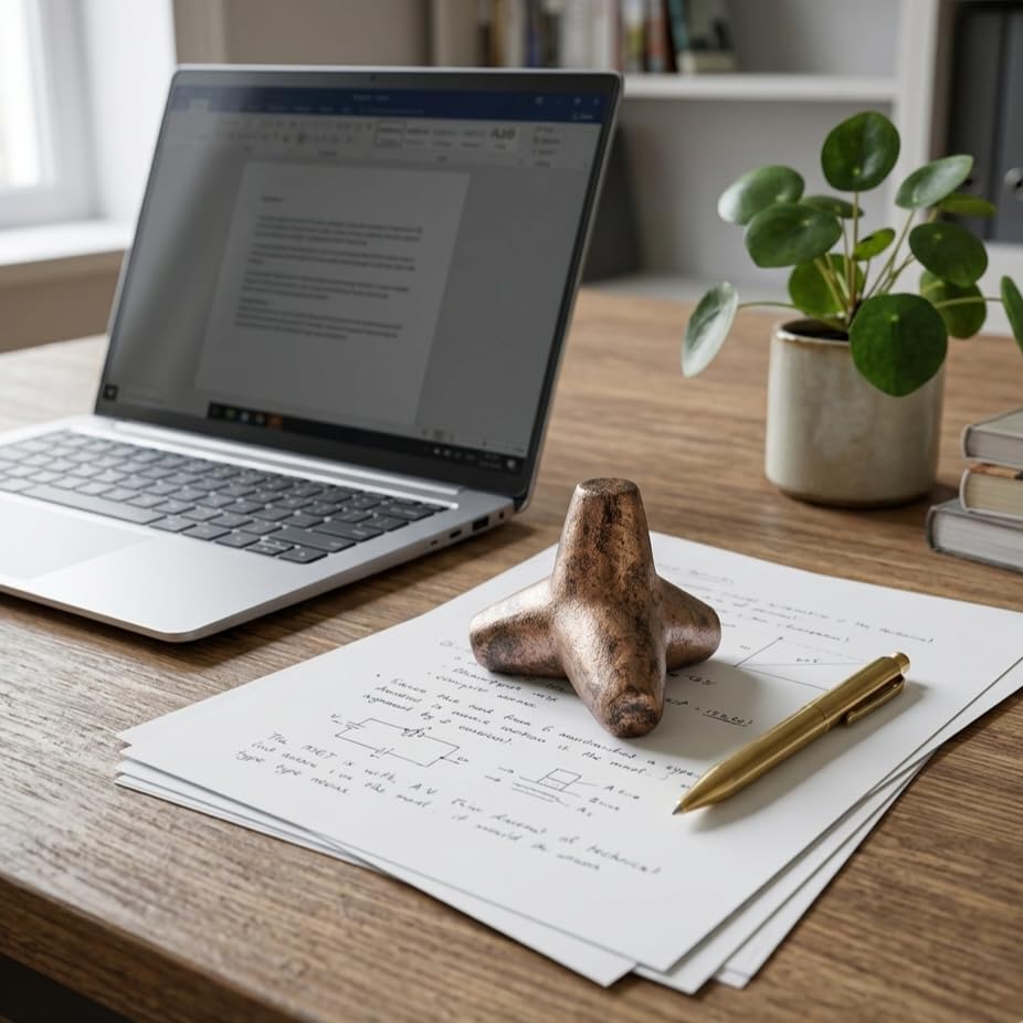 Image of ARNAVIRA Copper Antique Finish Tetrapod Paper Weight for Office & Home | Stylish Desk & Table Decor | Perfect for Gifting | office Decor (Tetrapod Paper Weight)