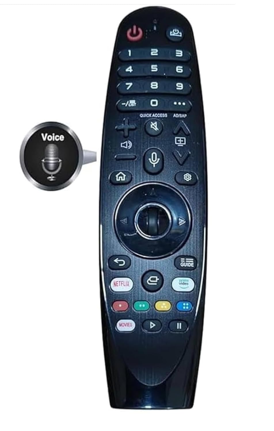 Lg Magic Smart Android webos 4k led tv Remote Universal Works with All Model MR650/ MR19 BA /MR20GA/21GA/22GA /23GA/24GA (with Voice and Pointer Function).