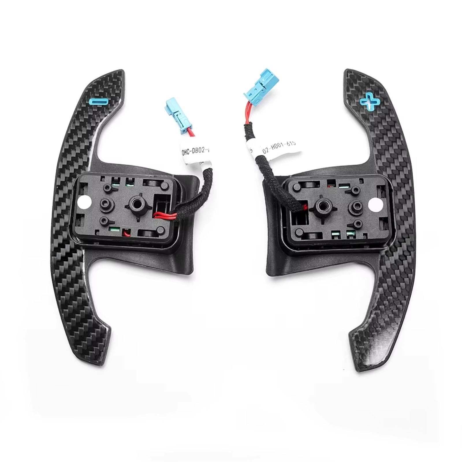 WSDERUB Compatible with BMW for F15 F16 F25 F26 F48 F49 F85 F86 G02 G05 G06 G07 G08 X6M Car Carbon Fiber Steering Wheel Paddle Shifter Extension
