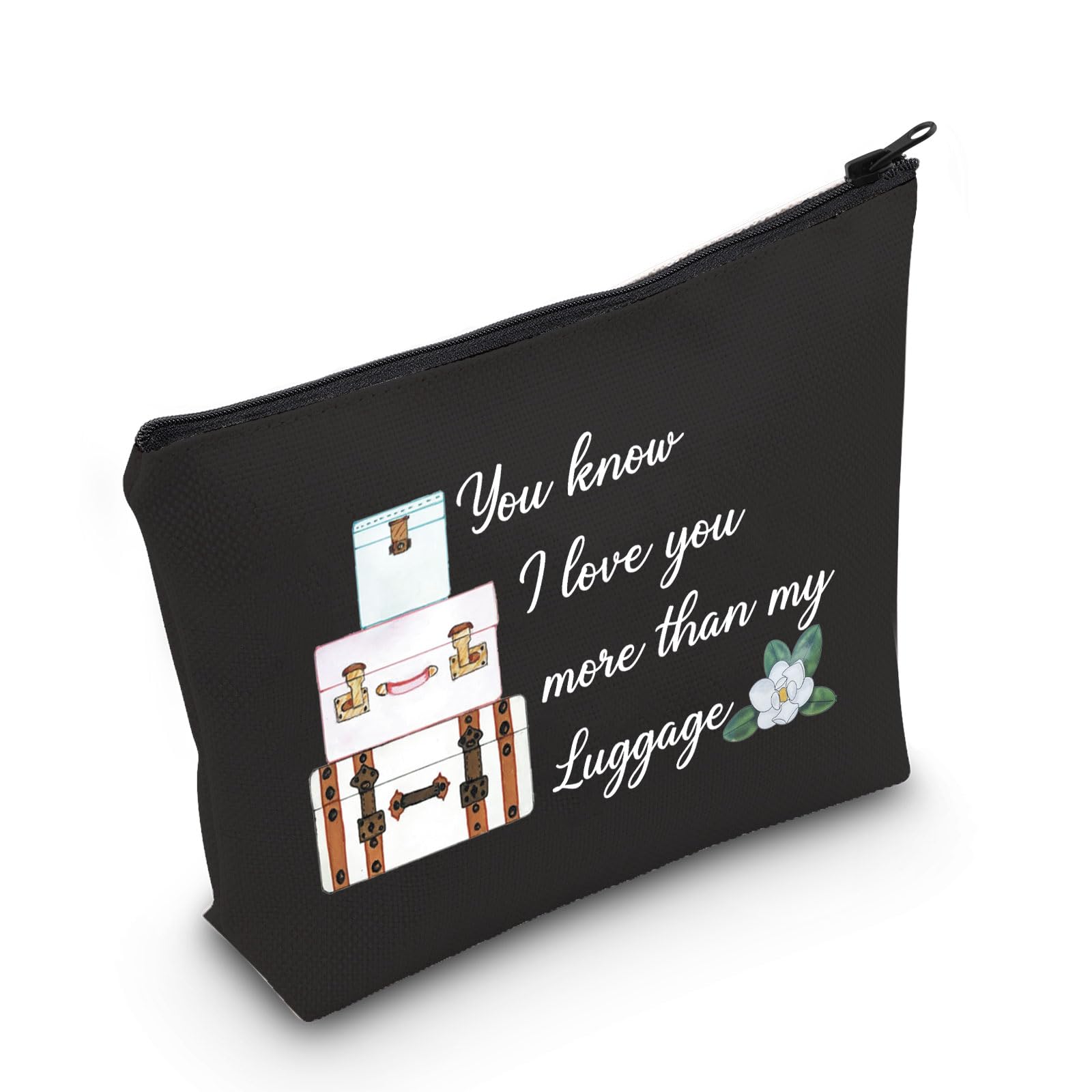 POFULLInspired Gift You Know I Love You More than my Luggage Cosmetic Bag For Women