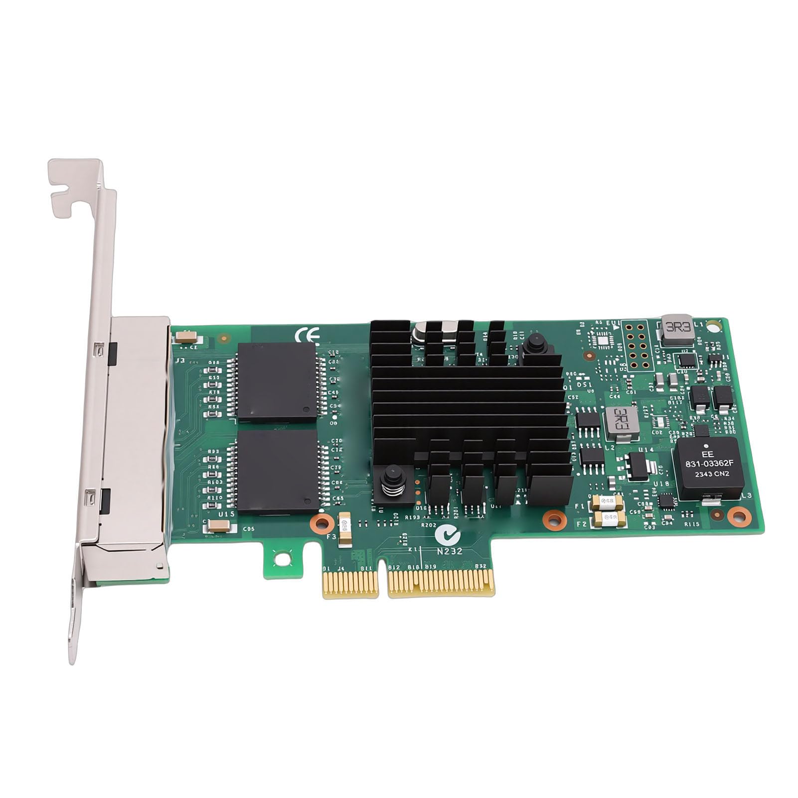 Gugxiom Scheda di Rete Gigabit Trasferimento Dati 1GbE Ad Alta velocità, Scheda di Rete PCIe Gigabit 4 Porte RJ45 Espansione Multidispositivo, Ethernet PCIe per Server Desktop