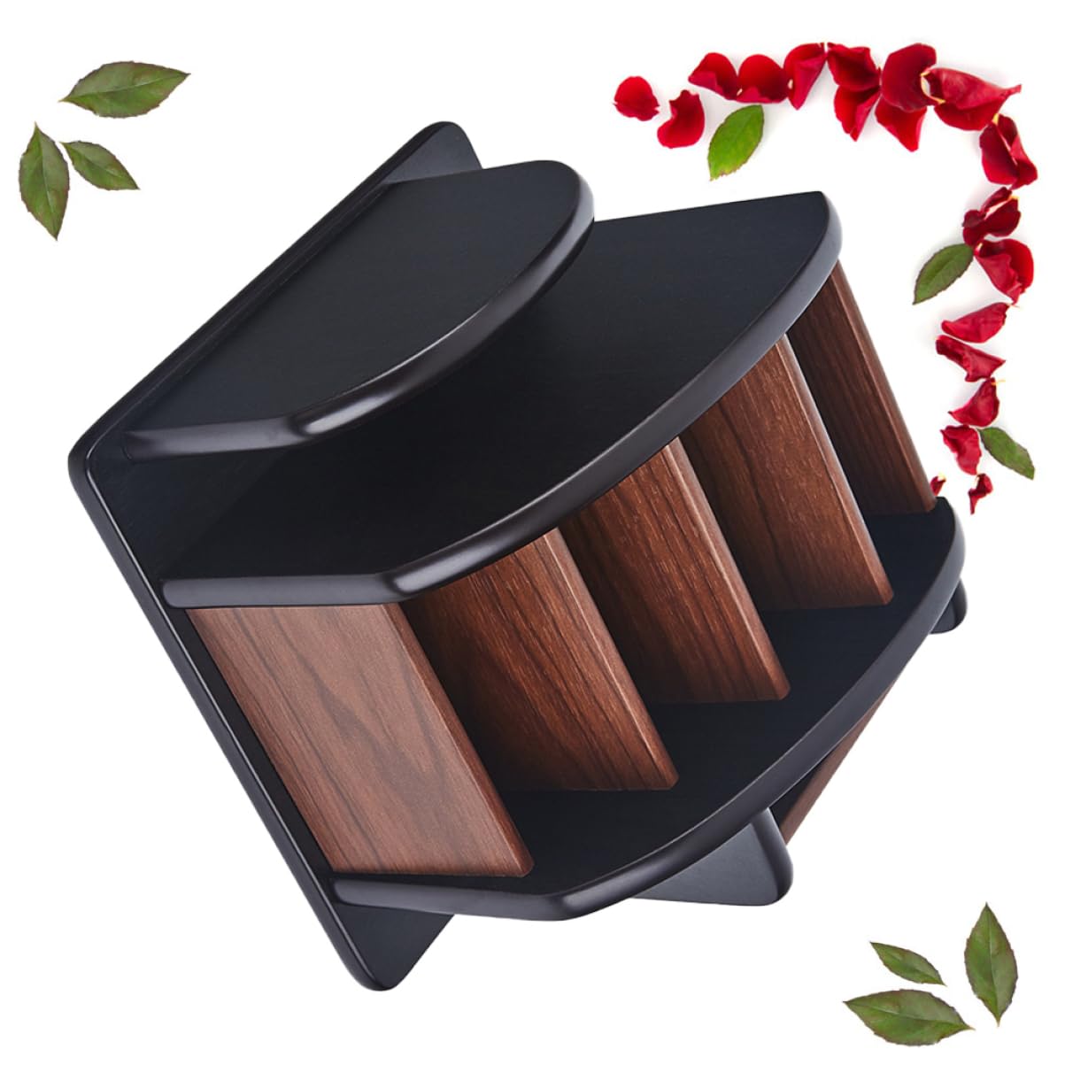 Stifthalter Holz Organizer Schreibtisch für Büromaterial für Schwarz