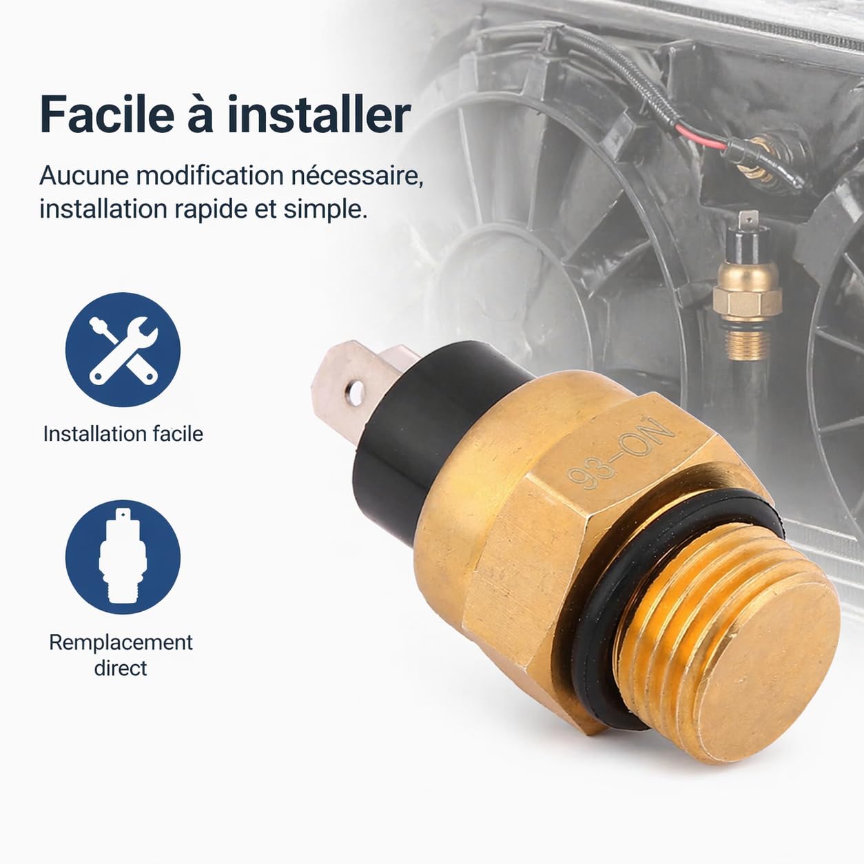 Sensore Termico Ventola di Raffreddamento Interruttore Termico Radiatore in Rame 2FM-039-067 per BJ250 BJ300GS
