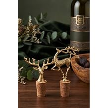 Fig rl  Gold L ks Metal Geyik Ba l  Mantar T pa 2'li Set -  i e T pas  Ya danl k Ve Sunum Aksesuar