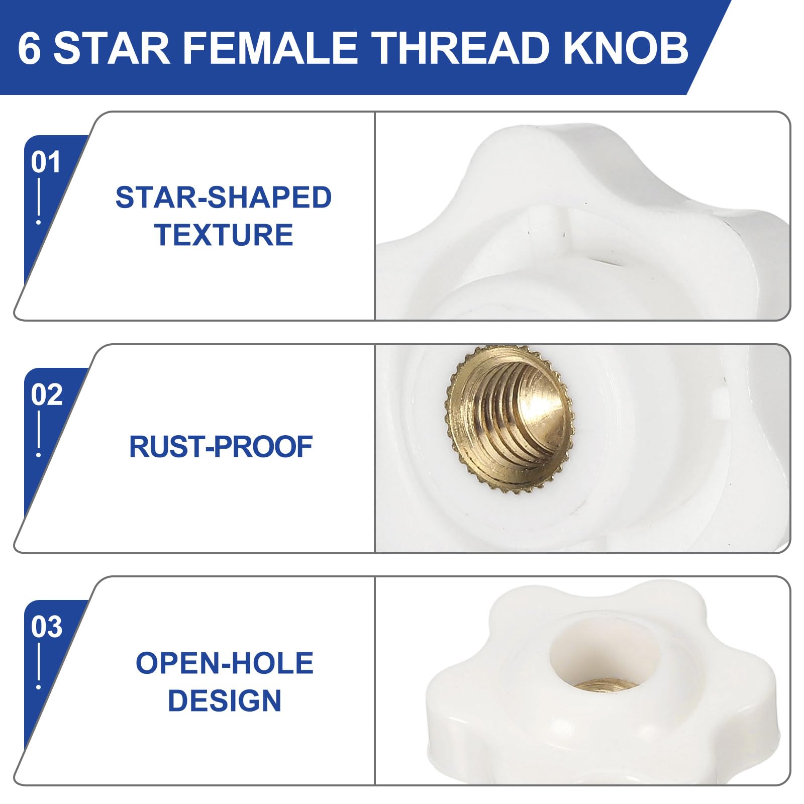 PATIKIL M5 x 25mm Thread Clamping Nuts - Image 4