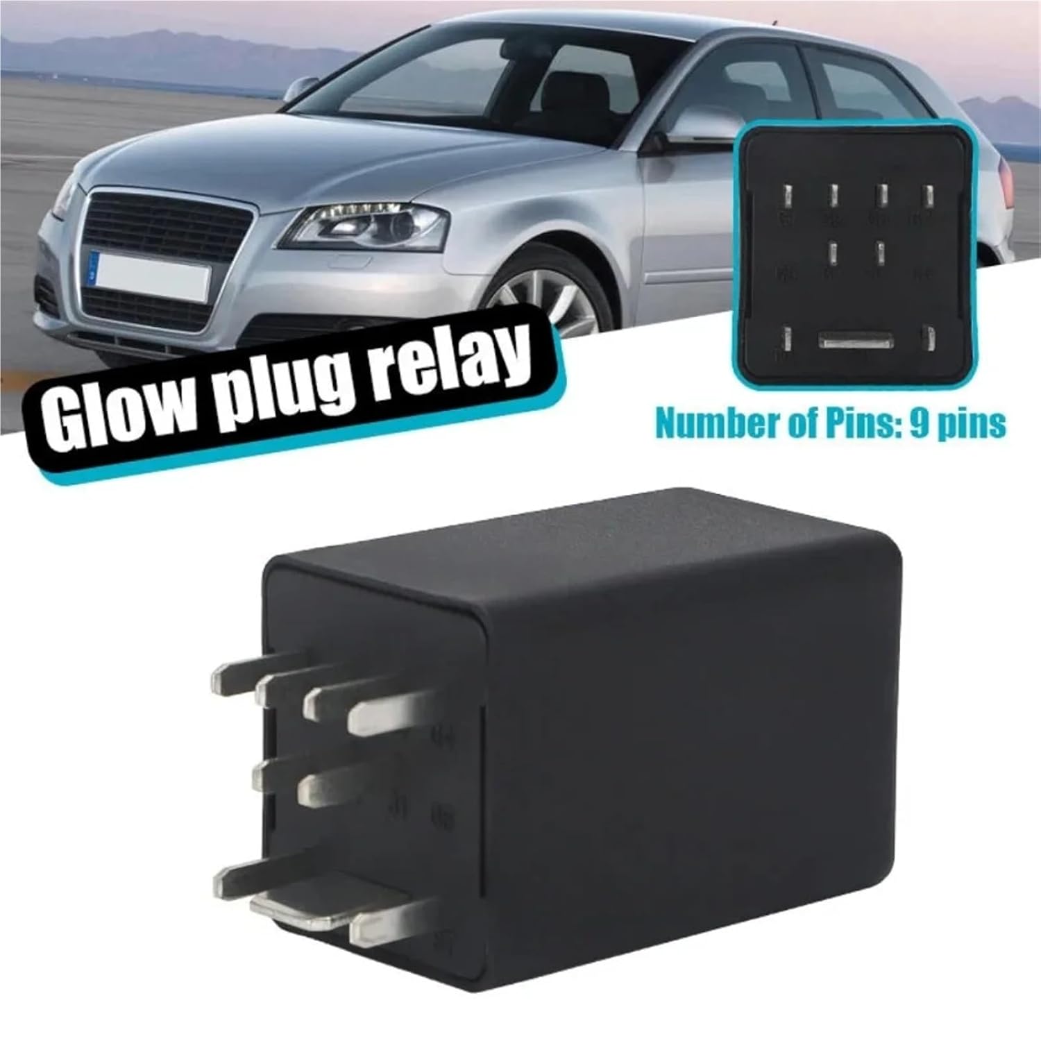 Glow Plug Relay for A3 A4 A5 A6 Q5 TT 038907281B for Beetle Jetta Golf MK5 MK7 Sportsvan Passat