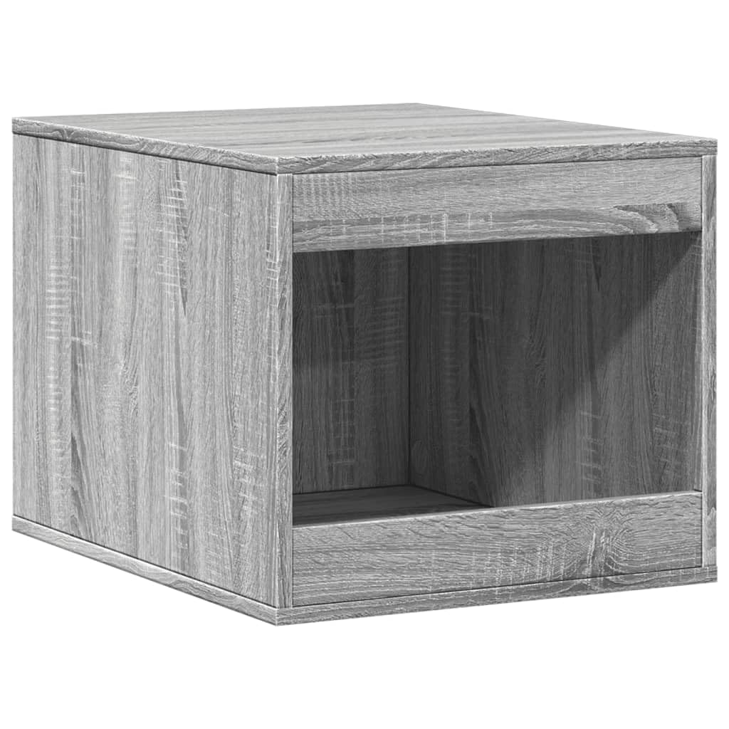 Katzenklo Grau Sonoma 47x59x42 cm Holzwerkstoff | Verstecktes Design, Beistelltisch, Aufbewahrungsmöbel, pflegeleicht mit feuchtem Tuch