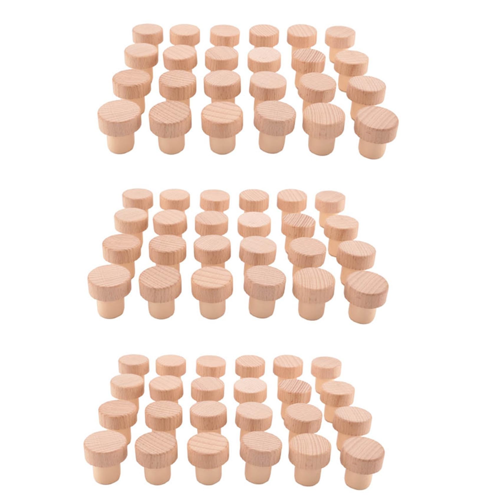 Corchos reutilizables de goma y madera en forma de T para conservar botellas de vino