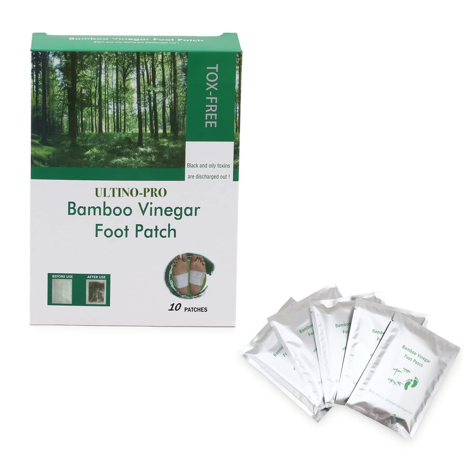 INDIAS® ULTRA Organic Detox Foot Patches || Pain Free Foot Pads for Stress Relief Sleep || Remove Toxins And Rest Instant(10 Patches)