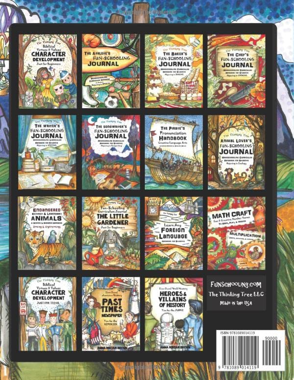 The Artist's Fun-Schooling Journal: Homeschooling Curriculum Handbook for Students Majoring in Art | ESL and Dyslexia Friendly | Thinking Tree Books | Ages 9+