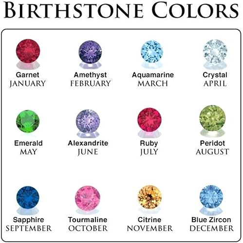 Miniatura 6 de Joyería personalizada con corazón de flecha para parejas con collar de piedra natal, hecha a medida con nombre para mujer