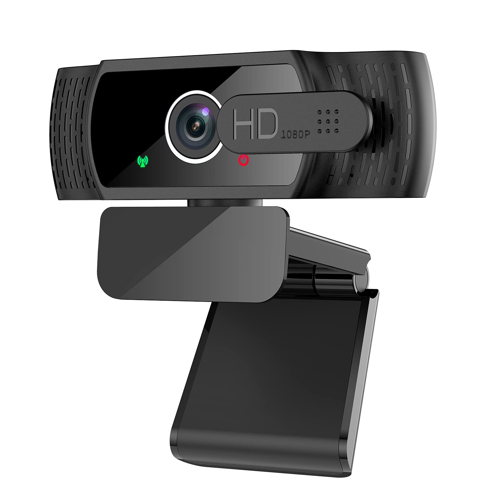 Shenzhi Tech Webcam with Microphone, 1080P HD Web Camera with Microphone & Privacy Cover, Computer Camera for Video Calling Conferencing Recording Gaming, 3D Noise Reduction