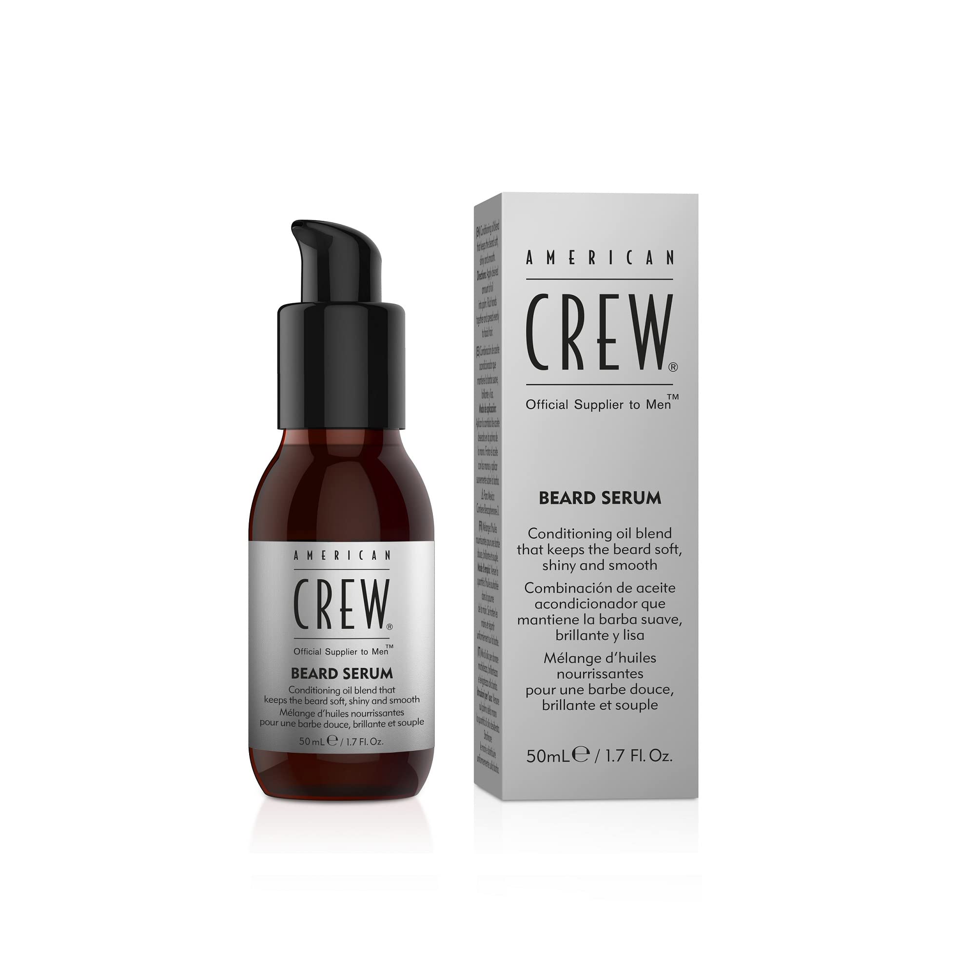 AMERICAN CREW Routine pour homme: 3-en-1 Shampoing/Soin/Gel Douche pour Cheveux/Corps 450ml + Baume Hydratant Soin du Visage tout-en-un