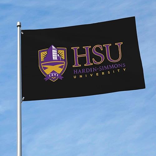 Miniatura 3 de Hardin-Simmons - Bandera decorativa para exteriores con logotipo de la universidad, de 3 x 5 pies, bandera de jardín, bandera individual para
