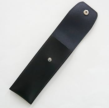 Amazon | 丸ボタン式日本製ペンケース黒 万年筆エクスチェンジBP