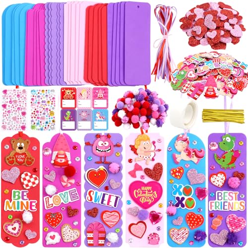 Marque-pages en mousse de Saint-Valentin : 36 décos de cœur à créer en classe ou en famille