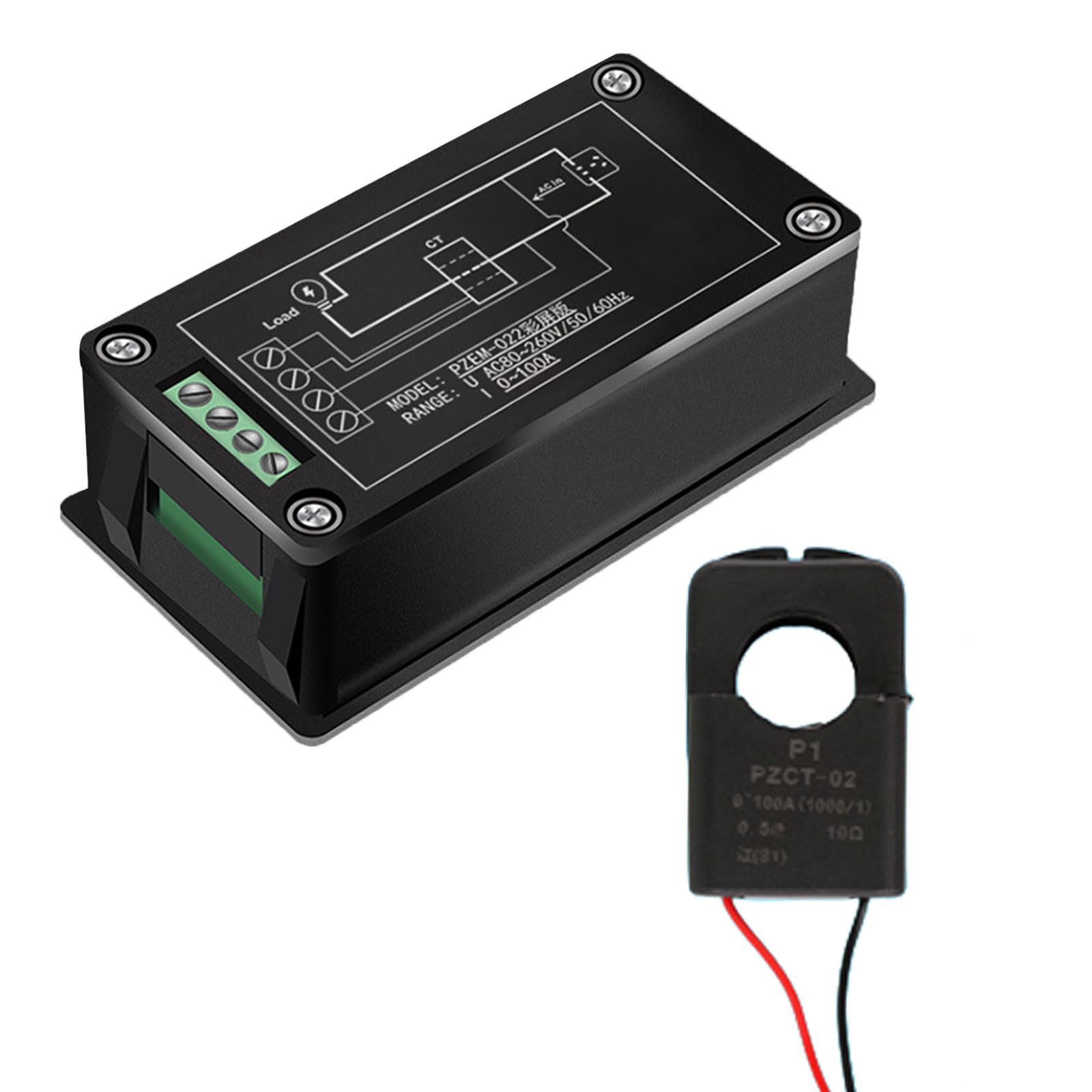 Buxuaaaa Set B Power Consumption Instrument With Digital Readout Digital Power Monitors For Commercial & Residential Setting Industrial Management