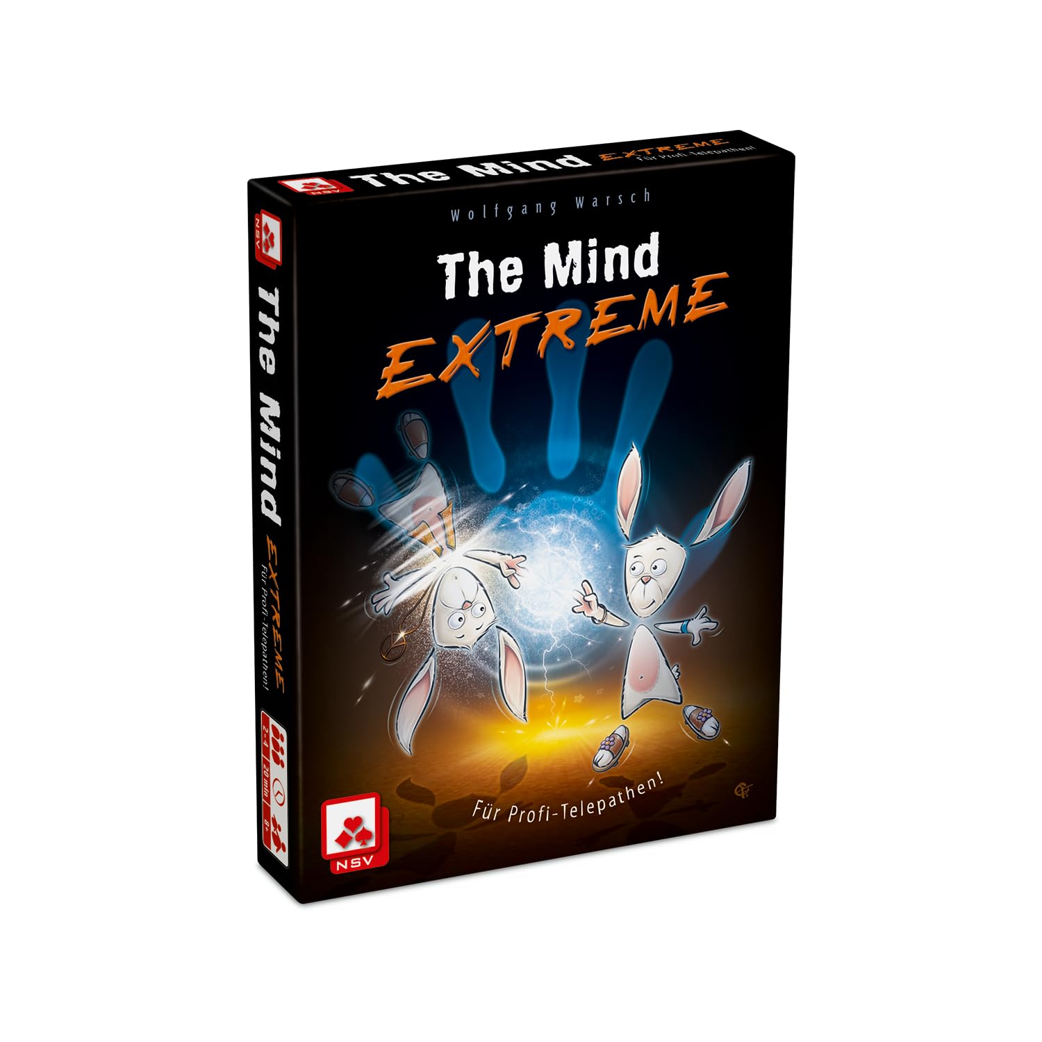 The Mind Extreme game components laid out, showing number cards, level cards, and shuriken cards.