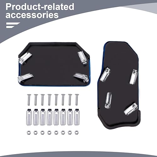 Miniatura 6 de QODOLSI Juego de 2 piezas de repuesto de pedal de automóvil de transmisión automática, cubierta protectora antideslizante de seguridad para pedal de