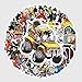 Lot de 54 autocollants de décoration pour ordinateur portable Motif Dragon Ball Singe Super Saiyan