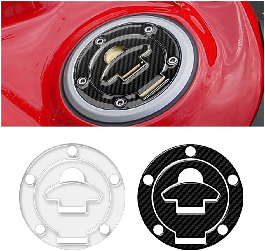 Tank Traction Pad Motorcycle Fuel Cap Protection Sticker for for Models Up to 2008 5 Holes