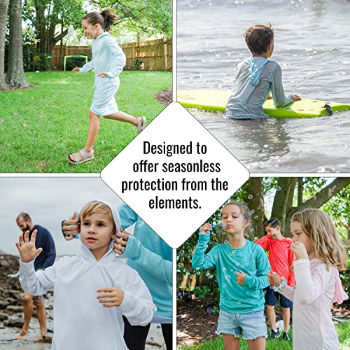 Vapor Apparel Youth UPF 50+ Quick Dry Sun Protection Outdoor Swim Performance Rash Guard Long Sleeve Hoody Shirt3