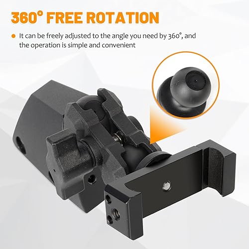 Miniatura 5 de Soporte para teléfono en el tablero de instrumentos para Ford Bronco 2021 2022 2023 Estabilizador ajustable personalizado Bronco Soporte para