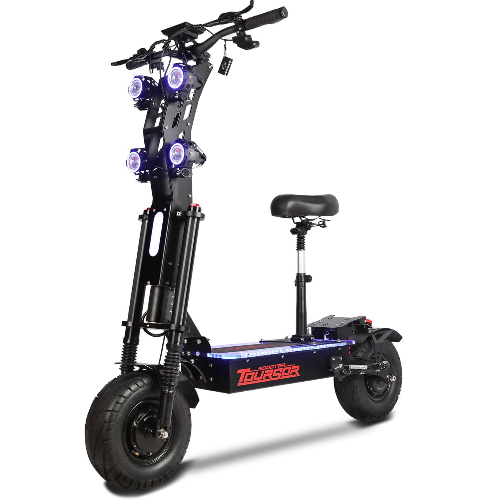 X1372VPRO Hyper-Class Electric Scooter Adults 10000W Dual Hub Motors 65 MPH 72V 40Ah Extended Range Battery 75 Miles