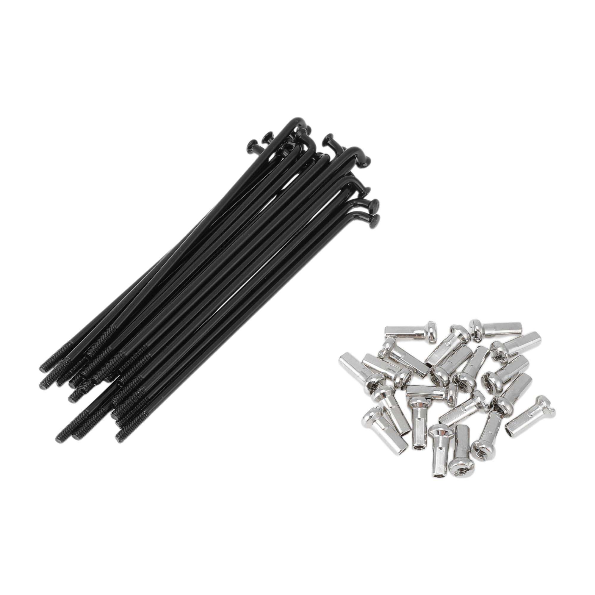 INFINAUTO 20 Set 13G Bicycle Spokes 82mm Bike Wheel Spokes 304 Stainless Steel Black