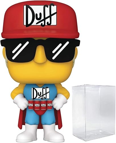 POP The Simpsons - Figura de vinilo Duffman Funko (con funda protectora de caja compatible)
