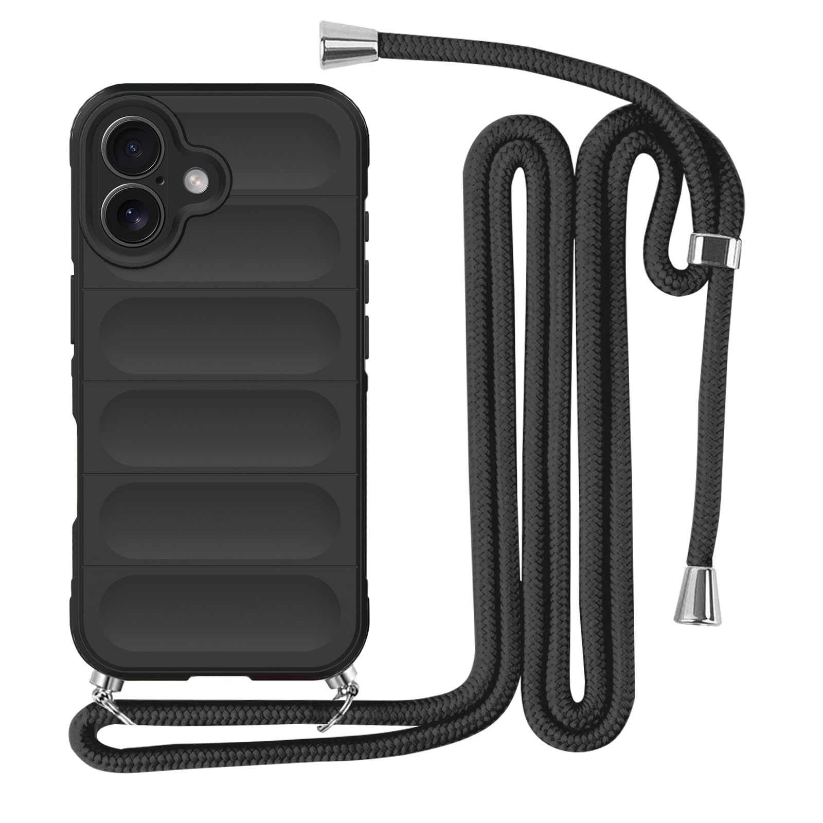 Amazon.co.jp: iPhone 16 Plus 用 ケース ネックストラップ 耐衝撃