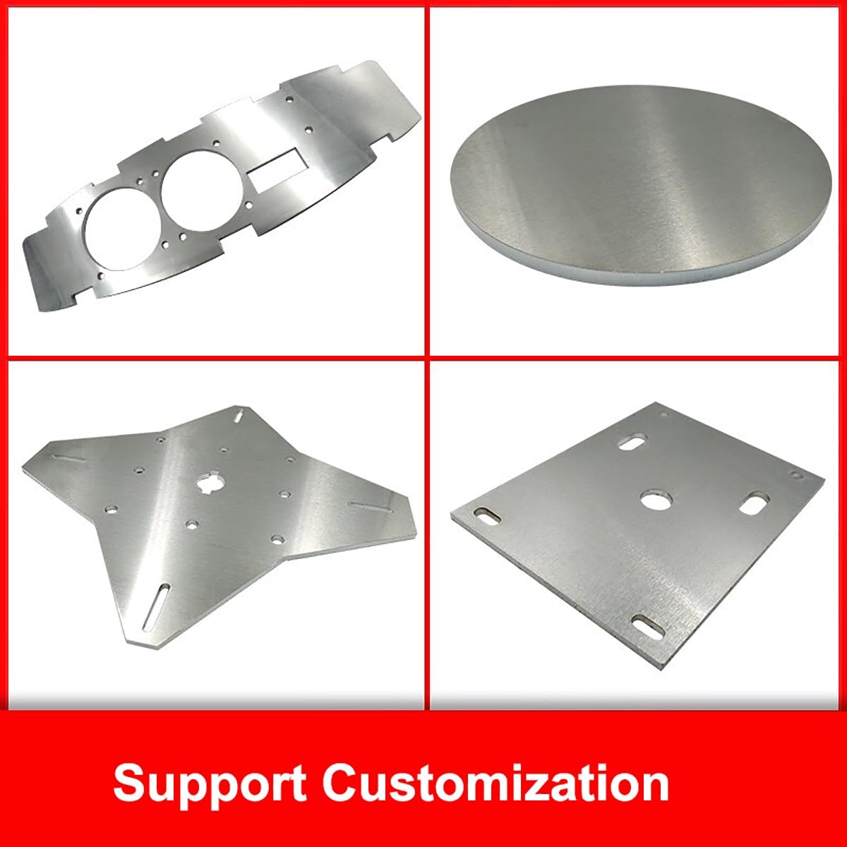 1060 Aluminiowa okrągła płyta o średnicy 50-400 mm i grubości 0,5-6 mm Tarcza do cięcia maszynowego 1 szt.(6mmx120mm)