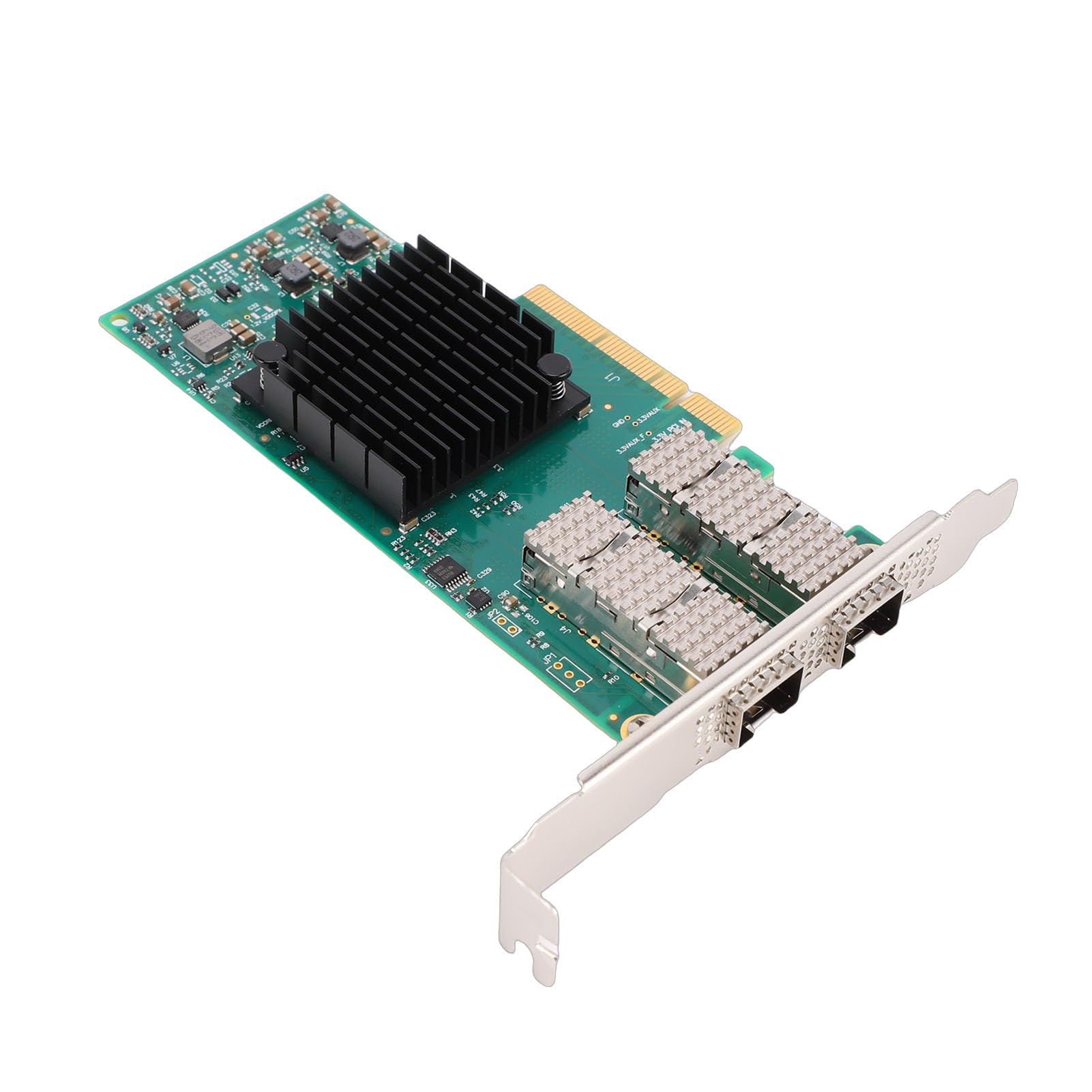 Tosuny Carte Réseau Double Port 10G 25G, Adaptateur Ethernet PCIe avec RDMA et Accélération Matérielle, Faible Latence SFP28 pour Centre de Données Serveur